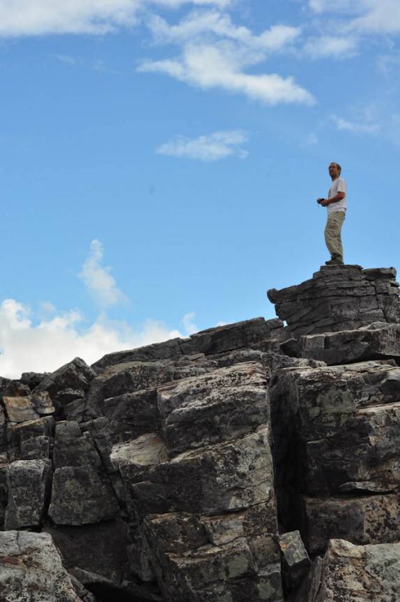 No alto das Black Rocks, no Shennandoah National Park, na Virginia, Estados Unidos